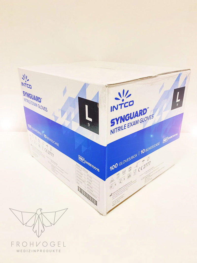 INTCO SynGuard Nitril - Handschuhe - Umverpackung - 10 Packungen INTCO SynGuard Nitril - Handschuhe - Umverpackung - 10 Packungen