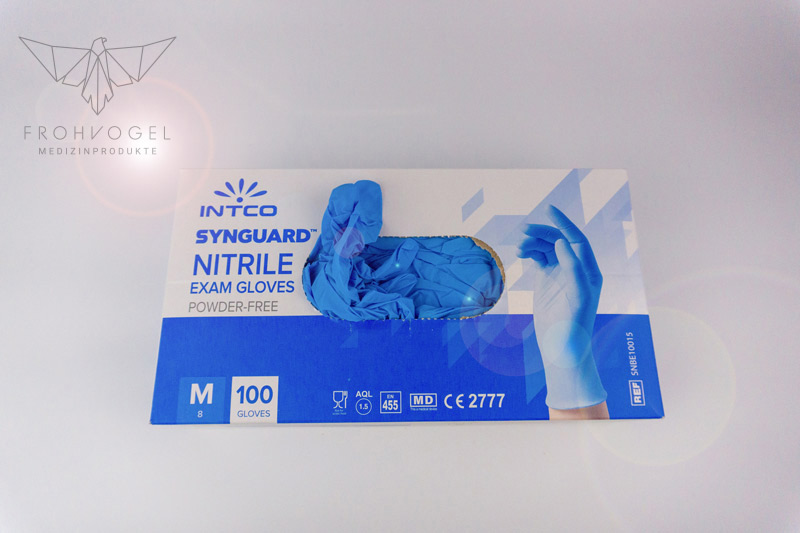 INTCO SynGuard Nitril - Handschuhe - Verpackung oben offen INTCO SynGuard Nitril - Handschuhe - Verpackung oben offen