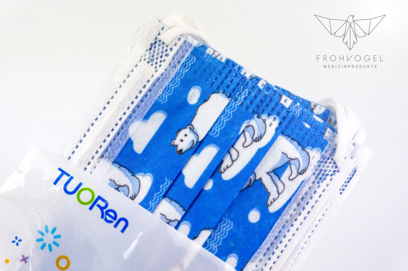 TUORen Medizinische Gesichtsmaske - OP-Maske für Kinder - Packung - Offen TUORen Medizinische Gesichtsmaske - OP-Maske für Kinder - Packung - Offen